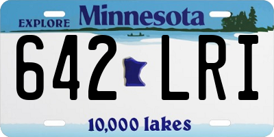 MN license plate 642LRI