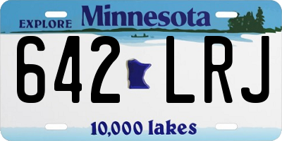 MN license plate 642LRJ