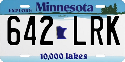 MN license plate 642LRK