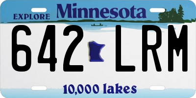 MN license plate 642LRM