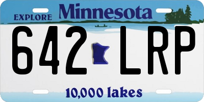 MN license plate 642LRP