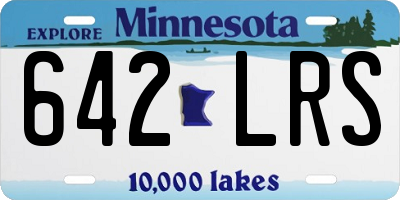 MN license plate 642LRS