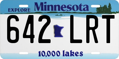 MN license plate 642LRT