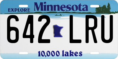 MN license plate 642LRU