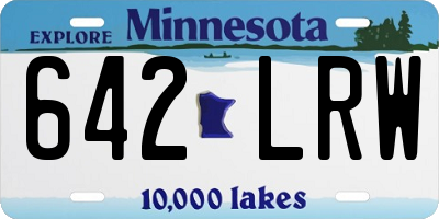 MN license plate 642LRW