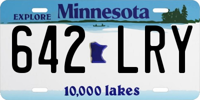 MN license plate 642LRY