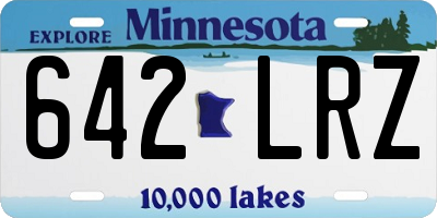 MN license plate 642LRZ