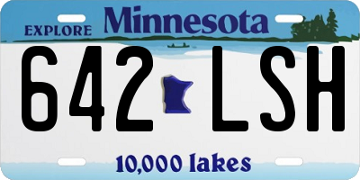 MN license plate 642LSH