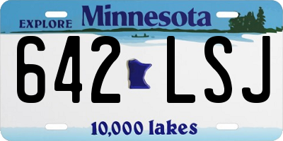 MN license plate 642LSJ