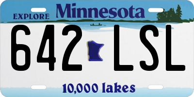 MN license plate 642LSL