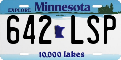 MN license plate 642LSP