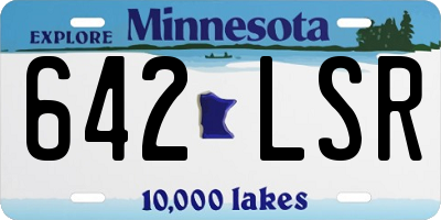 MN license plate 642LSR
