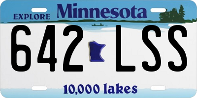MN license plate 642LSS