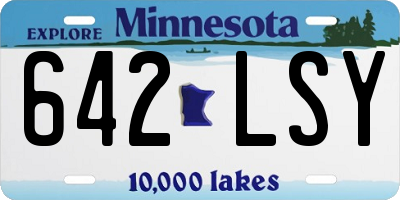 MN license plate 642LSY