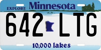 MN license plate 642LTG