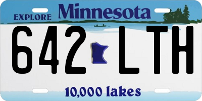 MN license plate 642LTH