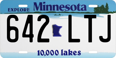 MN license plate 642LTJ