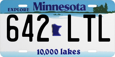 MN license plate 642LTL