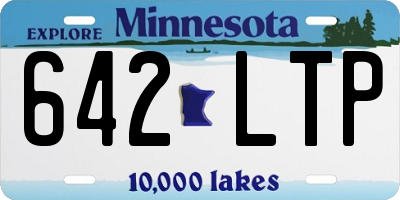 MN license plate 642LTP