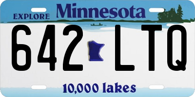 MN license plate 642LTQ
