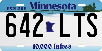 MN license plate 642LTS