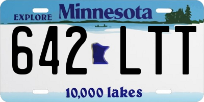 MN license plate 642LTT