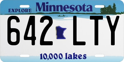 MN license plate 642LTY