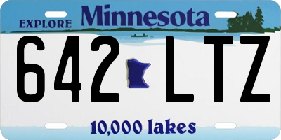 MN license plate 642LTZ