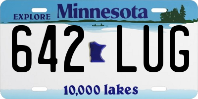 MN license plate 642LUG