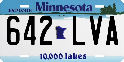 MN license plate 642LVA