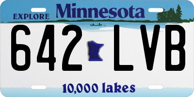 MN license plate 642LVB