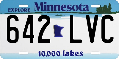 MN license plate 642LVC