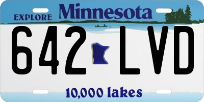 MN license plate 642LVD