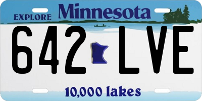 MN license plate 642LVE