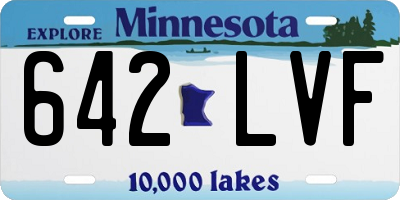 MN license plate 642LVF