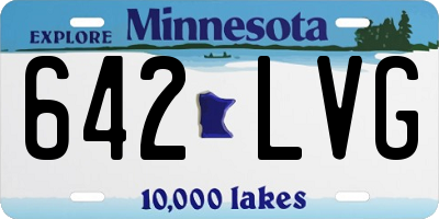 MN license plate 642LVG
