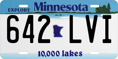 MN license plate 642LVI