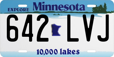 MN license plate 642LVJ