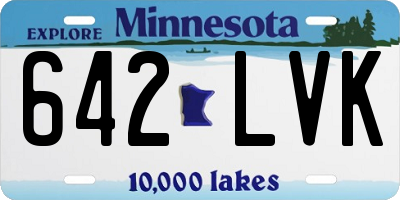 MN license plate 642LVK