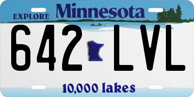 MN license plate 642LVL