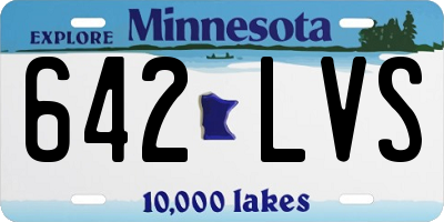 MN license plate 642LVS