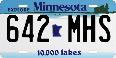 MN license plate 642MHS