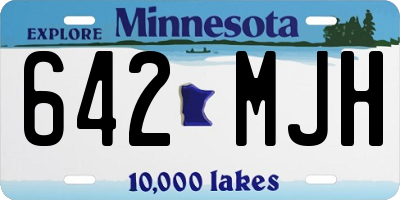 MN license plate 642MJH