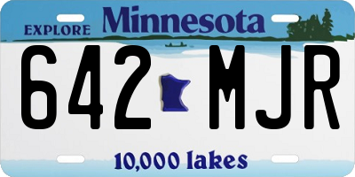 MN license plate 642MJR