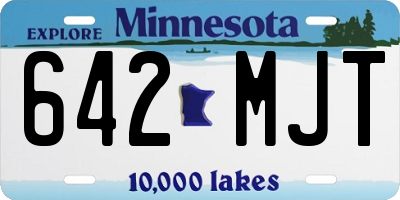 MN license plate 642MJT
