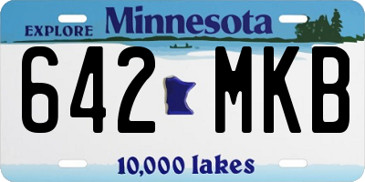 MN license plate 642MKB