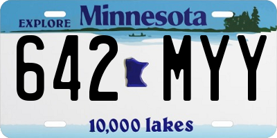 MN license plate 642MYY