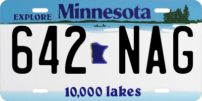 MN license plate 642NAG