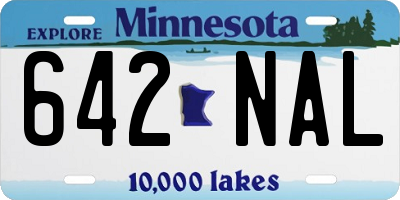 MN license plate 642NAL