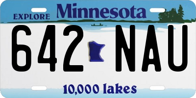 MN license plate 642NAU